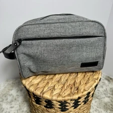 Oimimy Men’s Toiletry Bag Travel Dopp Kit Gray Waterproof Shaving Organizer Case