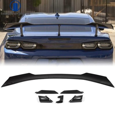 For Chevy Camaro 2016-2023 ZL1 1LE Style Rear Trunk Spoiler Wing Gloss Black