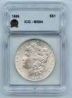 1886 Morgan Silver Dollar $1 ICG MS64