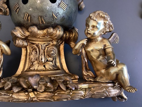 Carcasse de pendule en bronze - Photo 3/9
