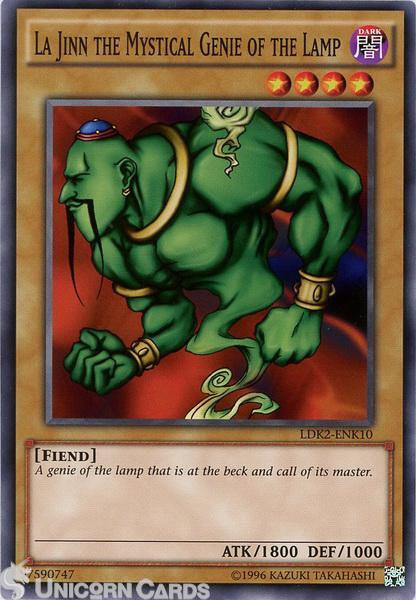 LDK2-ENK10 La Jinn the Mystical Genie of the Lamp UNL edition Mint YuGiOh Card