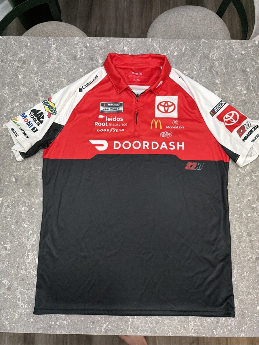 Door Dash Bubba Wallace 23XI Racing Nascar Pit Crew Shirt Toyota