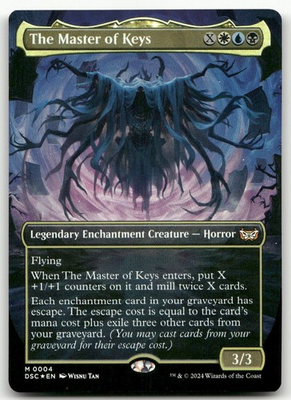 #ad The Master of Keys Borderless #4 Foil NM Duskmourn DSC Magic MTG $2.79