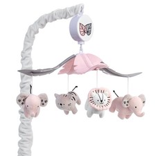 Lambs  Ivy Happy Jungle Musical Baby Crib Mobile Safari Animals Soother Toy