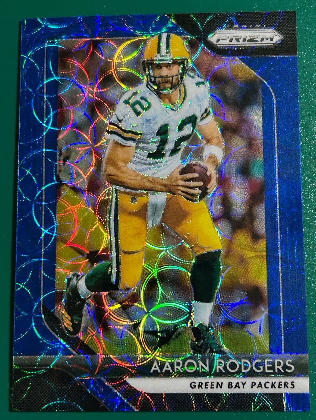 2018 Panini Prizm - Aaron Rodgers #127 Blue Scope Prizm /99