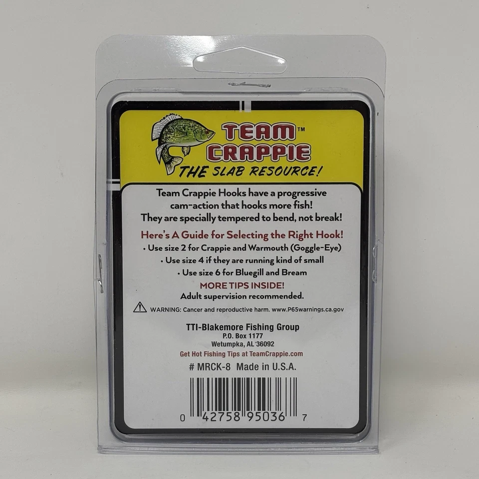 Команда краппи крюк набор 72 крючки краппи и Panfish красное золото бронза ассортимент новый - Изображение 2 из 2