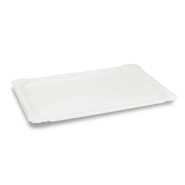 Bionature Pappteller Aus Frischfaser 23 X 33 Cm Fettdicht Weiß-image