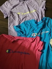 Champion Tshirt Lot Large Youth Multi Color Set Of 4Girls Brand Name Champion