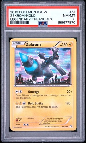 Zekrom graded PSA 8 for sale on eBay
