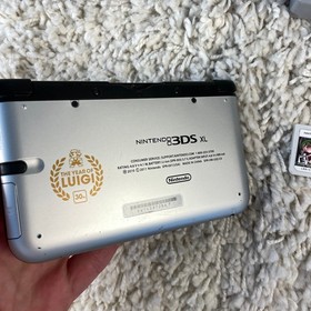 Nintendo 3DS XL Mario & Luigi Dream Team Silver Handheld SPR-001 Tested