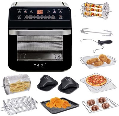 Total Package Air Fryer Oven XL, 12.7 Quart, Deluxe Accessory Kit, Recipes, B...