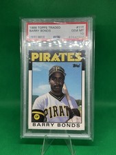 🔥GEM 10🔥1986 Topps Traded - Barry Bonds #11T (RC)