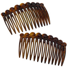 Paris CP33/2 French Hair Side Comb Small Tortoise Shell French Twist Hair Combs
