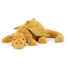 Golden Large Dragon JellyCat Soft Plush Toy Cute Stuffed Animal Toy NWTauthentic