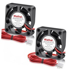 2Pack 40mm x 10mm DC Small 12V Cooling Fan 6500RPM Dual Ball 12V 2P Ball