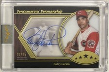 2025 Topps Five Star Barry Larkin Reds Pentamerous Penmanship Autograph #2/25