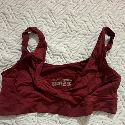 Auden XL Red Nursing Bra Pullover Unlined Wireless Stretch Solid