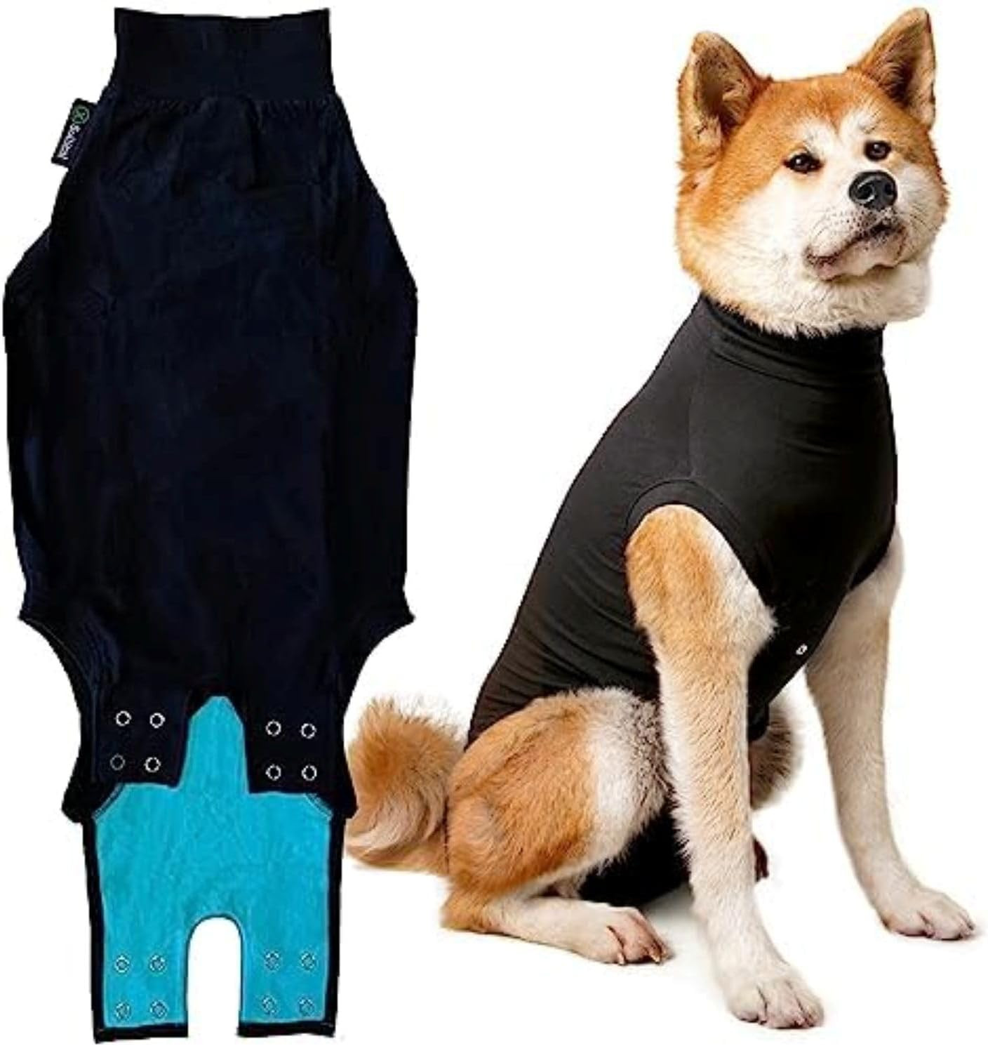 Body Tecnico Cane L Nero Recovery Suit | Tecnologia Post-Op Avanzata