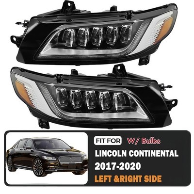 LED RH/LH Headlight Front Right Side Headlamp For 2017-2020 Lincoln Continental