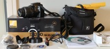 Nikon D3200 DSLR Camera + 18-55mm VR Lens + 2 Batteries + 64GB SD + Bag + Box