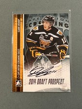 Clark Bishop 2013-14 In The Game Draft Prospects Rookie Auto Carolina Hurricanes