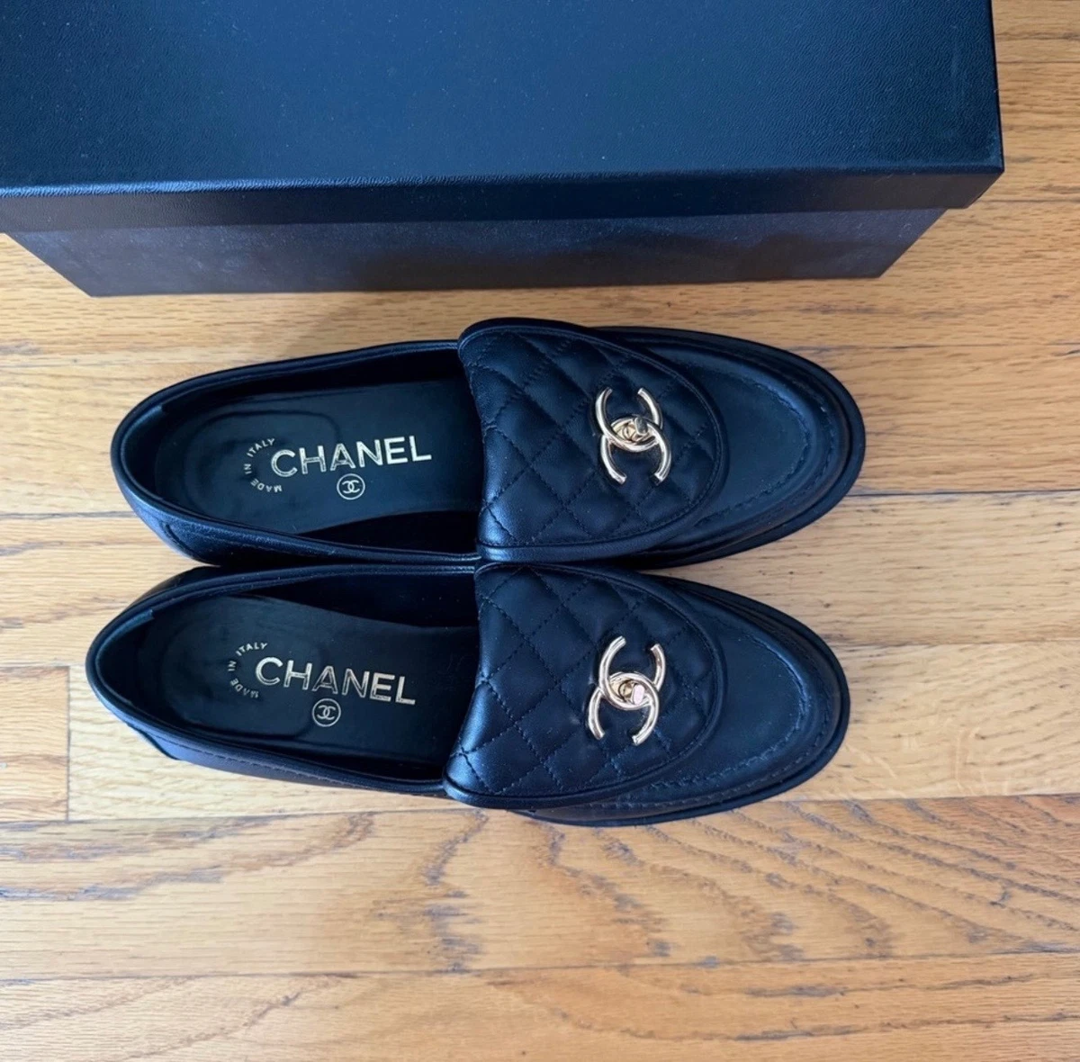 CHANEL Loafers Medium Width B, M Flats & Oxfords for Women for