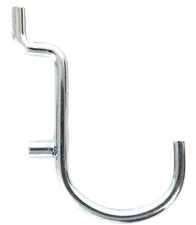 1 1/2 Angle or J Hook Metal Peg Garage Hanger Organization Hooks, For Tools or D