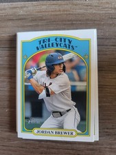 Jordan Brewer 12 Ct Lot 2021 Topps Heritage Minors Baseball Card Twins #65