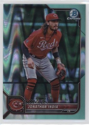 2022 Bowman Chrome Aqua RayWave Refractor 163/199 Jonathan India #54 01ic