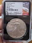2025(P) NGC MS70 First Day Signed Anna E Cabral Silver American Eagle