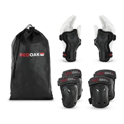 Protektoren Set 7tlg. Knie- Ellbogen- Handgelenkschoner Tasche Kinder Erwachsene