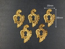 Lot 5 Anciennes Entrées de serrure en Bronze XIX,Meuble,Clé,Clef,style Louis XV