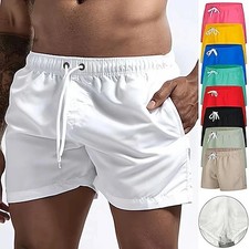 Men's Quick Dry Mesh Lined Swim Trunks Pockets Beach Gym Shorts Pants Wear Gift