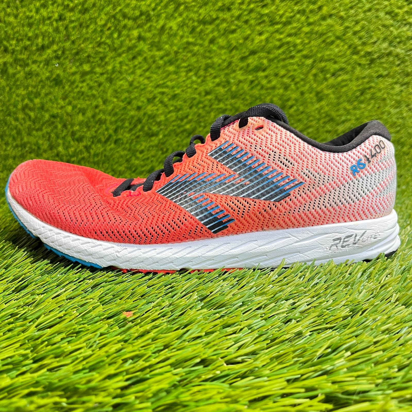 New Balance Racing 1400v6 Womens Size 7 Pink White Blue Running Shoes Sneakers thumbnail 3