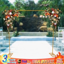 2.4m Metal Arch Backdrop Stand Gold Wedding Arch For Ceremony Decorations