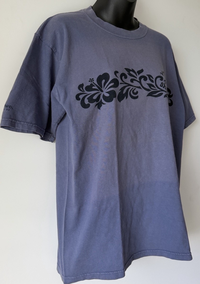 Crazy Shirts Sharka Graphic T Shirt Medium Blue Purple Faded Vintage Unisex View 4