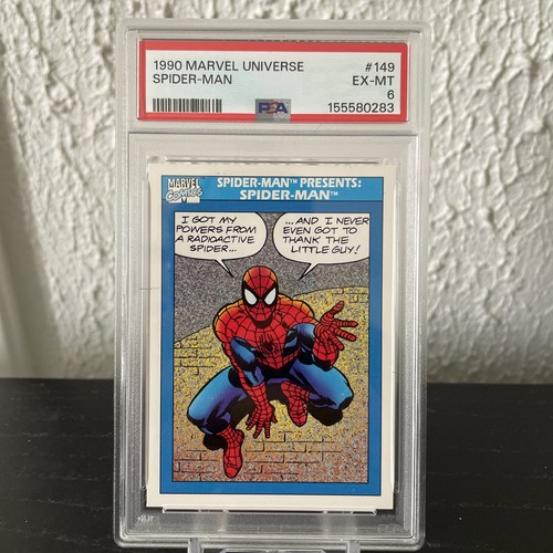 1990 Marvel Universe Spider-Man #149 PSA 6 EX-MT