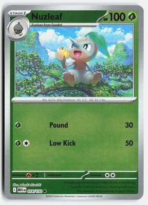 Nuzleaf Common ME01: Mega Evolution 014/132 NM