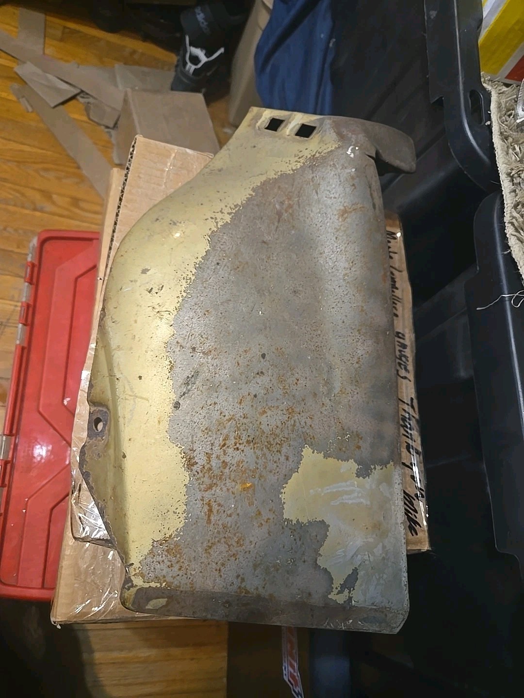 1969 CAMARO FRONT FENDER EXTENSION LH USED OEM ORIGINAL GM SHEETMETAL READ