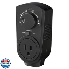 EconoHome Adjustable Thermostat - Universal Plugin Heating and Co