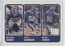 2003 Topps Total Micheal Barrow Michael Brandon Short Dhani Jones #351 0a2