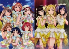 Love Live Sunshine Poster Set A3 Clear 2er Pack Blu-ray Sammler 2023
