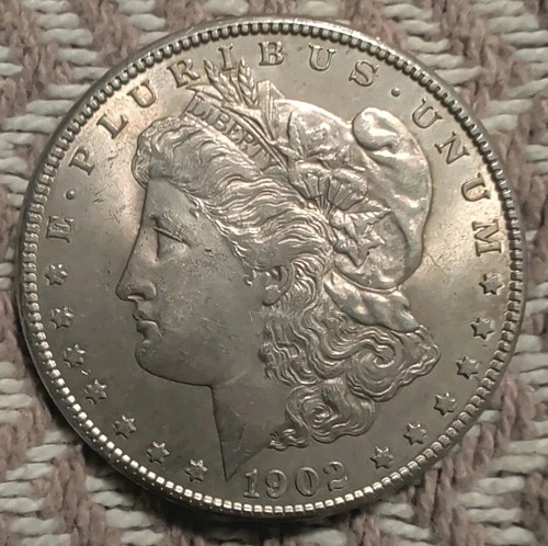 1902 O Morgan Silver Dollar AU .900 Silver