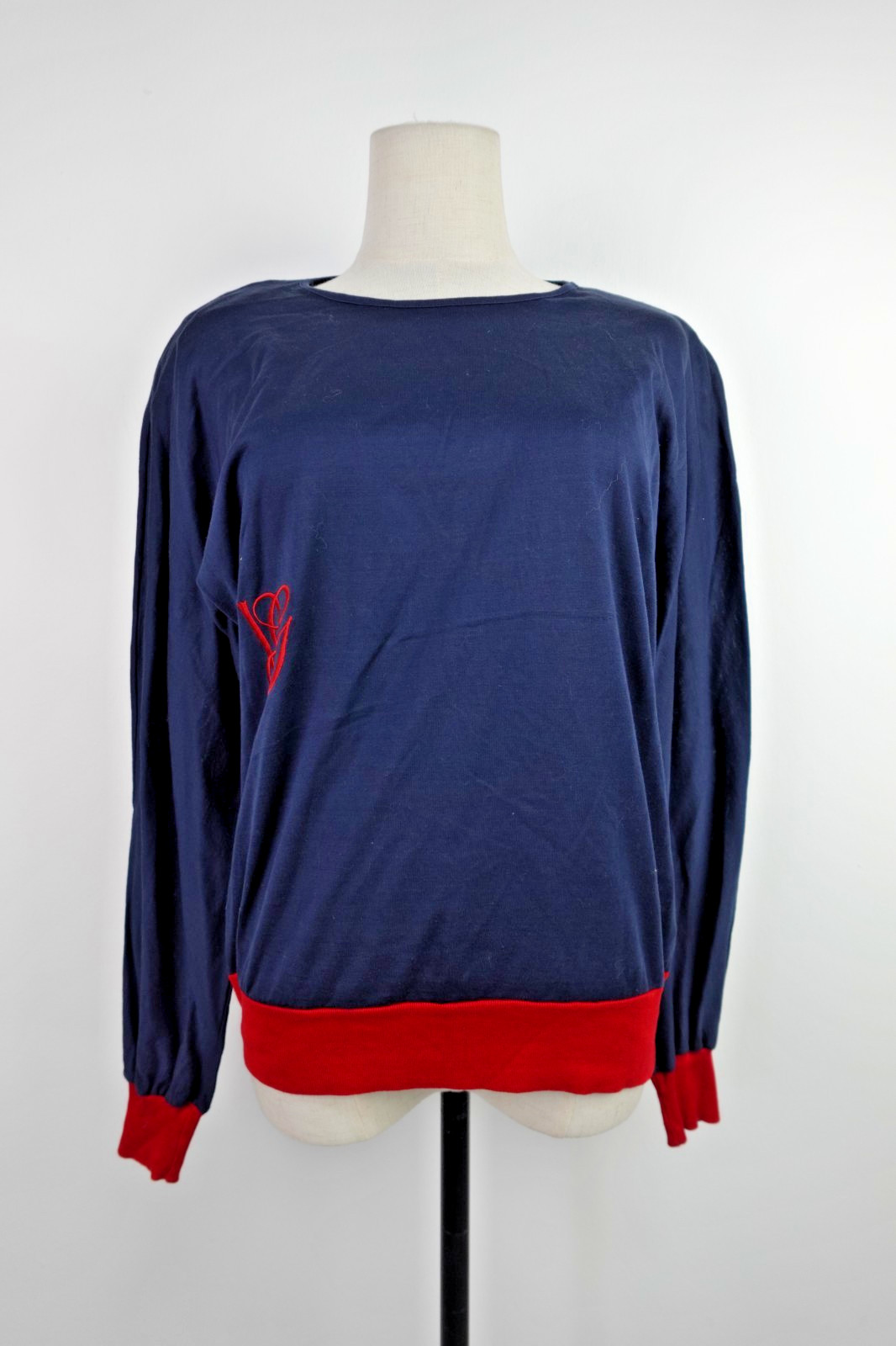 Valentino Oversize Sweater Woman Size 40 Casual Vintage Cotton