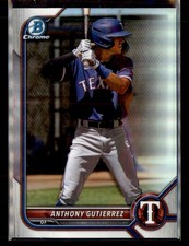 2022 Bowman Draft #BDC-110 Anthony Gutierrez Chrome Refractor