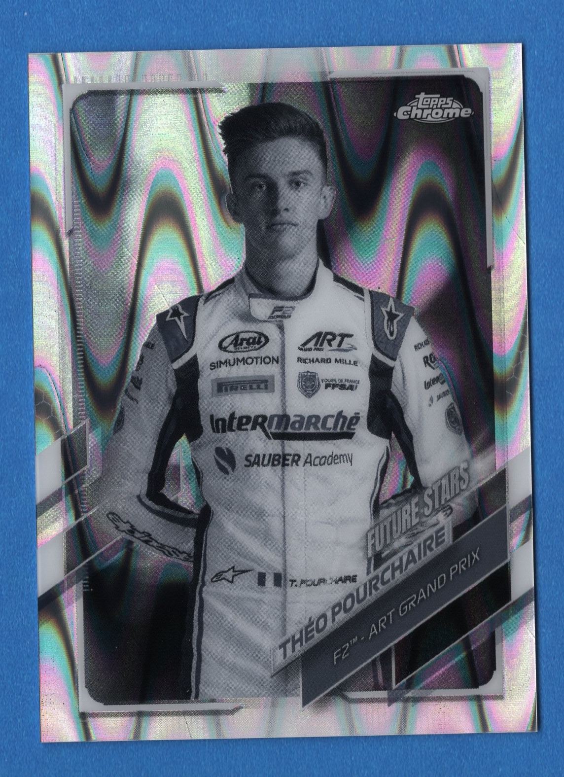 2021 Topps Chrome Formula 1 - #78 Theo Pourchaire - F2 Future Stars Refractor RC