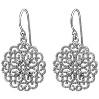"Jobo \"52747\" OhrhäNger 925 Sterling Silber 8 Zirkonia Ohrringe Silberohrringe"