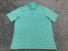 Vineyard Vines Performance Green Stripe Golf Polo Men  s Size Large