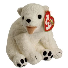 TY Beanie Baby - AURORA the Polar Bear (6.5 inch) - MWMTs Stuffed Animal Toy