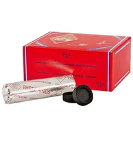 Three kings  33MM Charcoal Box 100pc Box of Quick-Light Shisha coals for Hookah